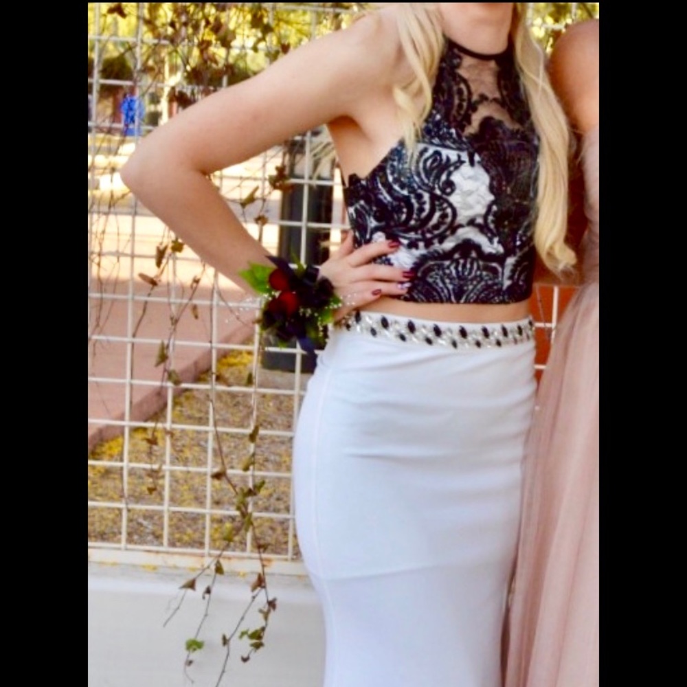 Black & White formal dress